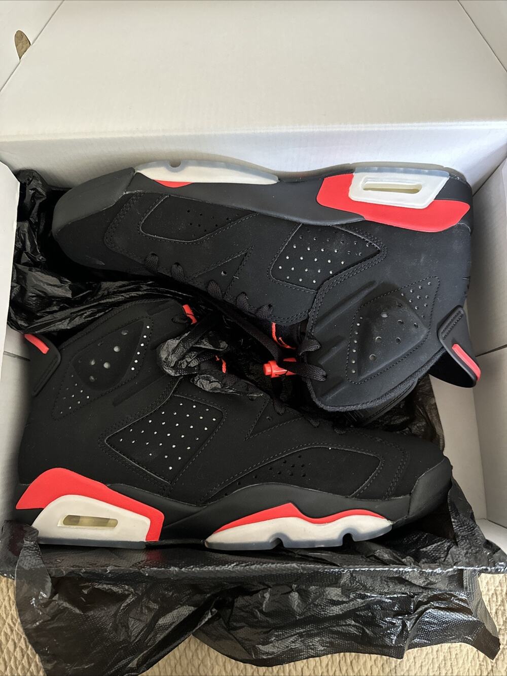 Air Jordan 6 Black Infrared Size 10
